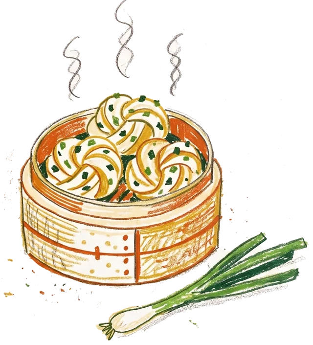 蔥花捲插圖